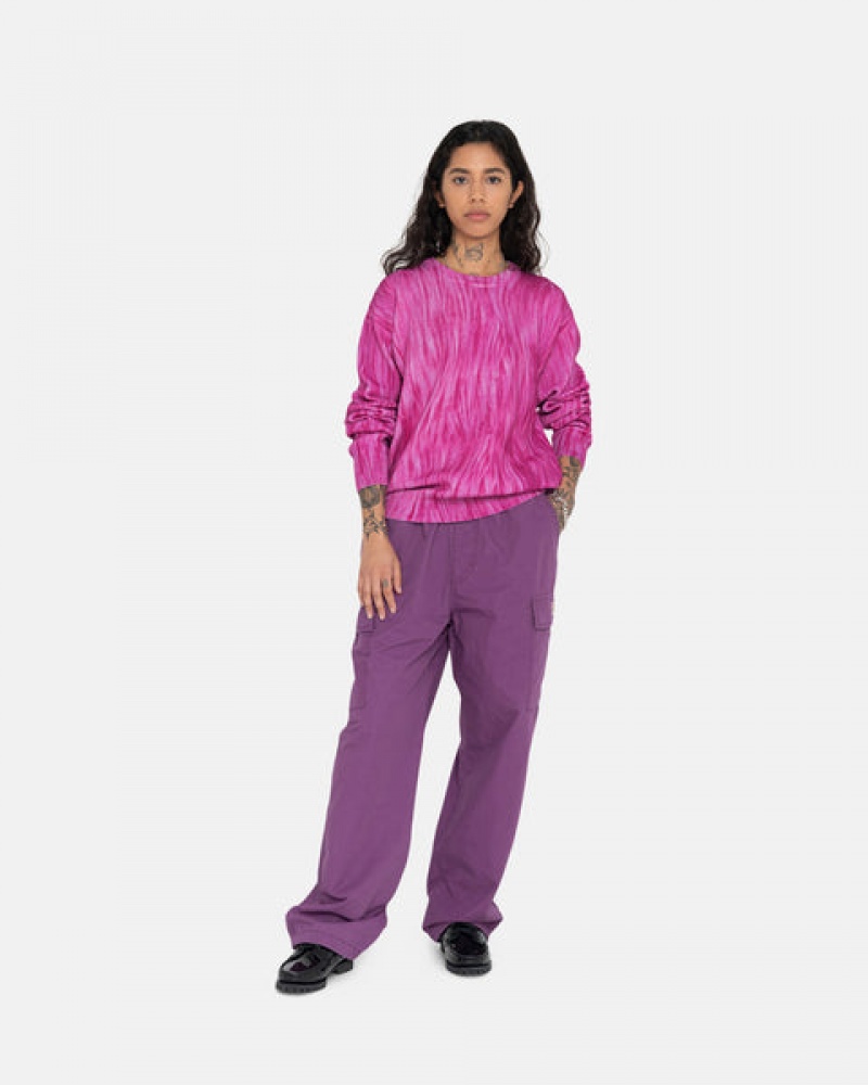 Purple Men's Stussy Ripstop Cargo Beach Pants KSA | CXW-2257