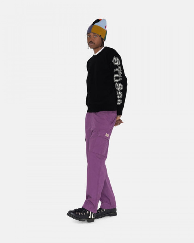 Purple Men's Stussy Ripstop Cargo Beach Pants KSA | CXW-2257