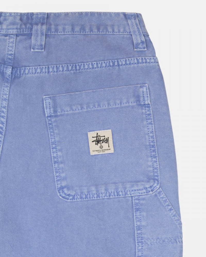 Purple Men's Stussy Work Pant Canvas Pants KSA | AUD-1621