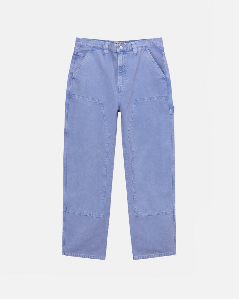 Purple Men\'s Stussy Work Pant Canvas Pants KSA | AUD-1621