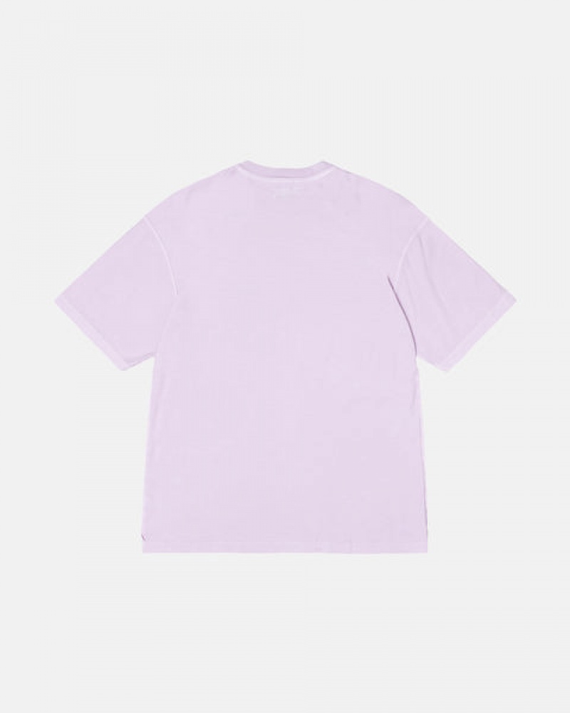 Purple Women's Stussy Pig. Dyed Inside Out Crew Tees KSA | HVJ-1210