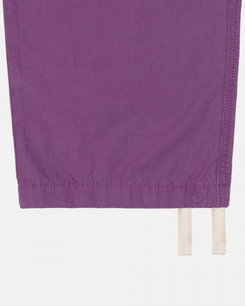 Purple Women's Stussy Ripstop Cargo Beach Pants KSA | FJL-8319