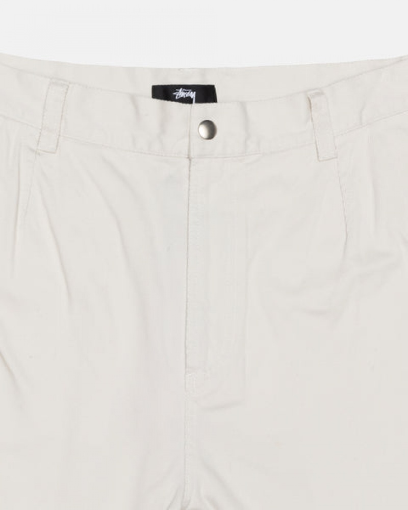 White Men's Stussy Workgear Trouser Twill Pants KSA | KGC-3917