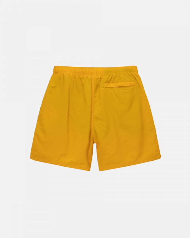 Yellow Men's Stussy Big Basic Water Short Swimwear KSA | YIE-8830