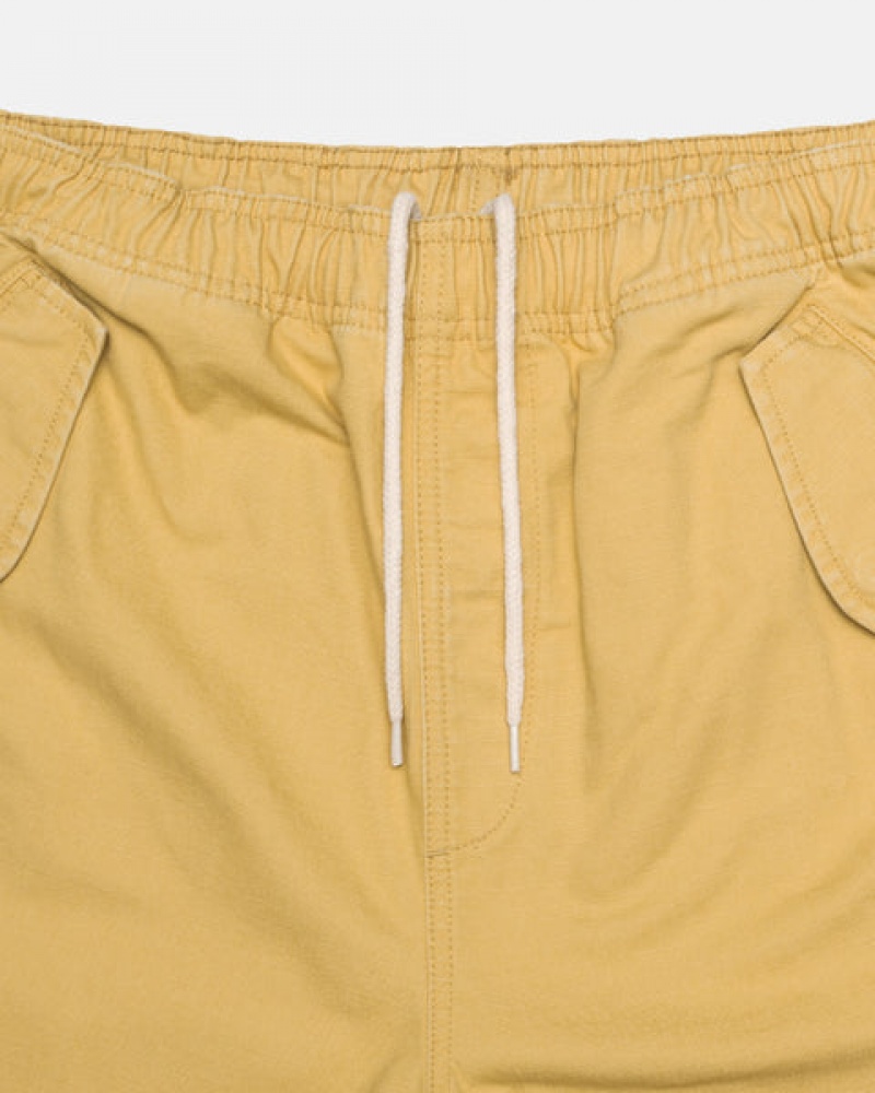 Yellow Men's Stussy Ripstop Cargo Beach Shorts KSA | GPP-2561