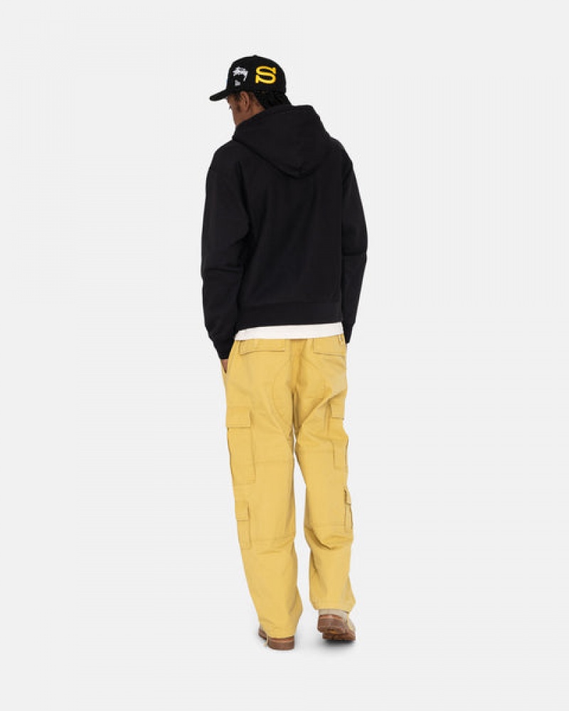 Yellow Men's Stussy Ripstop Surplus Cargo Pants KSA | BMP-4196