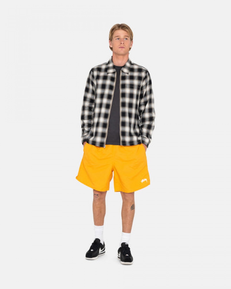 Yellow Men's Stussy Stock Water Short Swimwear KSA | XYS-1333