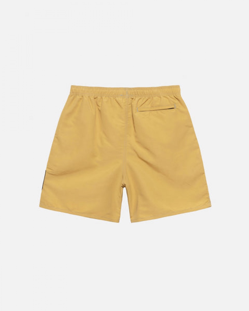 Yellow Men's Stussy Surfman Patch Water Short Swimwear KSA | YEB-9401