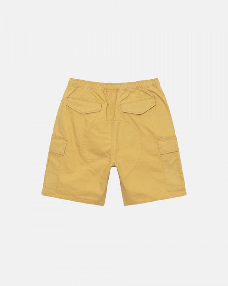 Yellow Women's Stussy Ripstop Cargo Beach Shorts KSA | SVE-4890